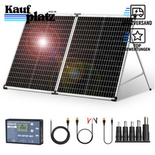 DOKIO Solarkoffer 100W 18V mit Laderegler und Transporttasche
