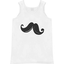 'Curly Moustache' Adult Vest / Tank Top AV058009