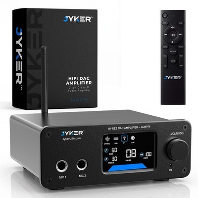 Hi-Fi DAC Home Audio Amplifier - Bluetooth 5.2 400W, 2 Channel Class D, TPA3116