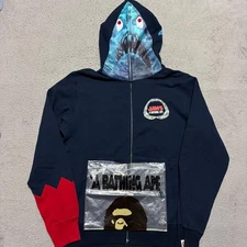 APE BAPE JAWS SHARK HOODIE XL 870766