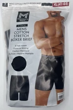 Member's Mark 4pk Cotton Stretch Comfort Waistband 6" Inseam Boxer Brief 4 Pack
