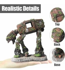 Star Wars AT-AT Fish Tank Aquarium Decoration 6"x5"x3" Space Dog. George Lucas