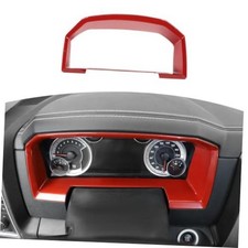 for RAM Dash Cluster Instrument Panel Gauge Accents Trim Cover Fit for RAM Red