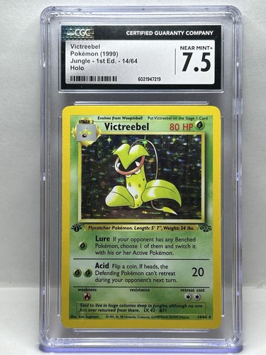Victreebel (1st Edition) graded CGC 7.5 for sale on eBay