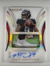2025 Immaculate Michael Penix Jr Cleat Impressions Auto 16/25 Falcons CI-MPJ