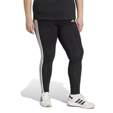 adidas L78508 Essentials Womens Black 3-Stripes Cotton Blend Leggings Size 3X