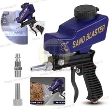 Hand Held Portable Media Spot Sand Blaster Gun Air Gravity Feed Rust Remover Kit