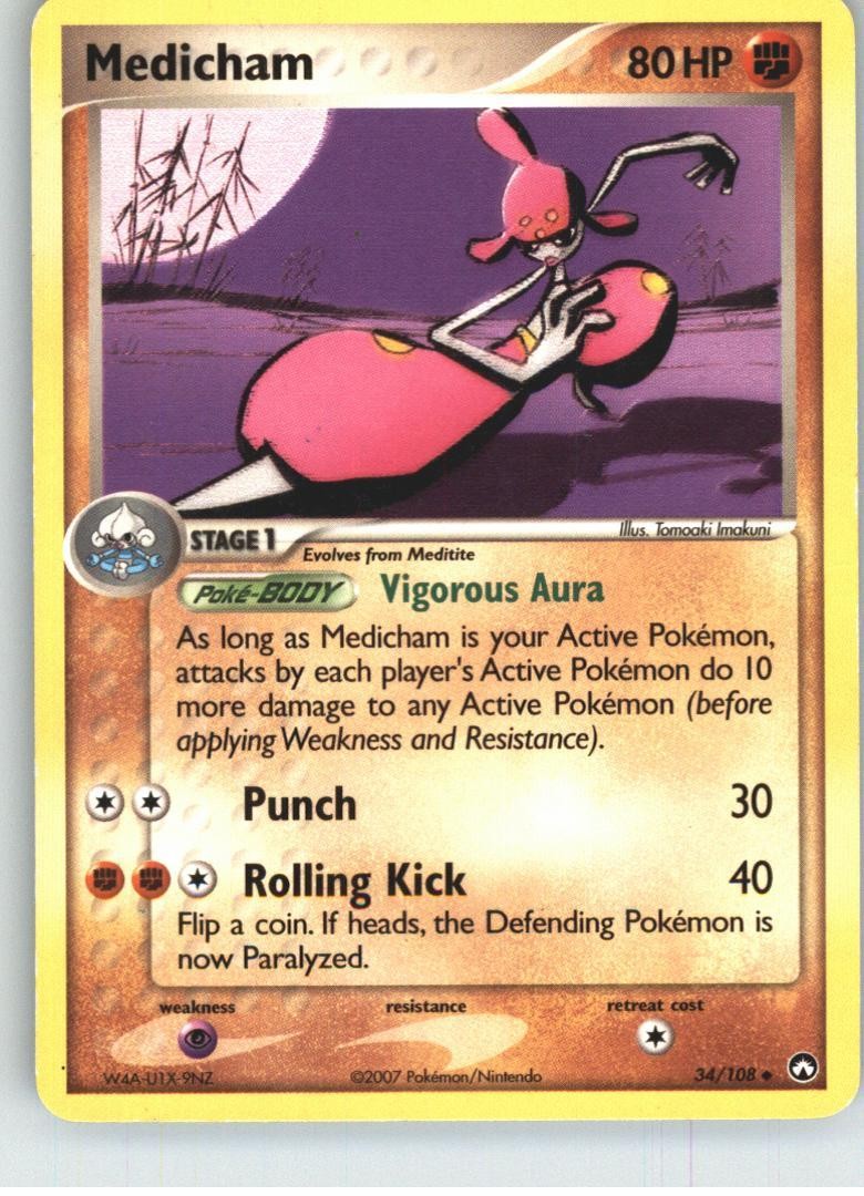 Medicham 34/108 Uncommon Power Keepers Pokemon Lightly Played