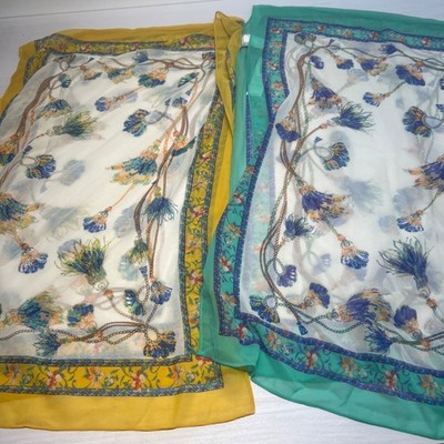 Chico's Botanical 100% Polyester Ruana Wrap Shawl Multicolor One Size NWT