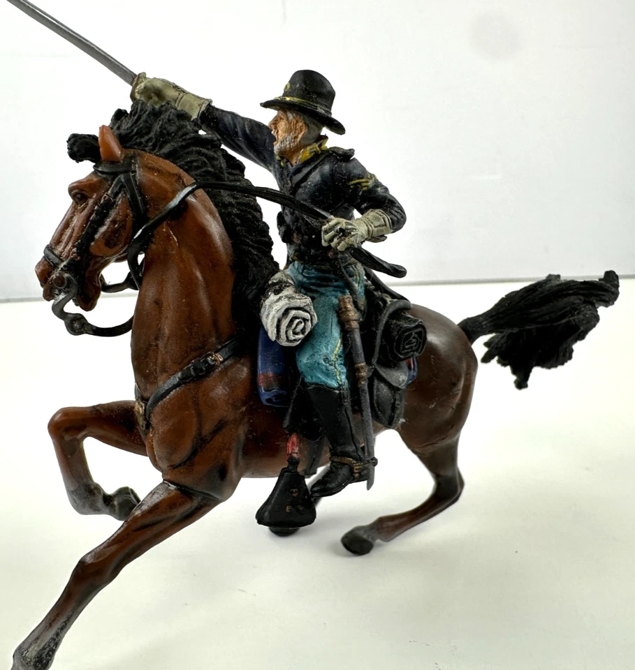 Forces of Valor Union Cavalrymen Painted 1:32 Scale Toy Soldier Lot of 3 - Image 4 of 4