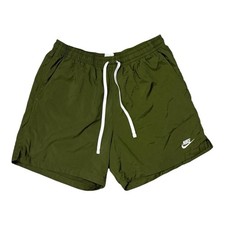 Nike Sportswear Woven Lined Flow Shorts Olive Green DR5678-326 Men's Size XL