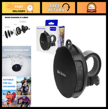 Compact Portable Bluetooth 5.0 Wireless Bike Speaker, IP67 Waterproof, 10h Playt