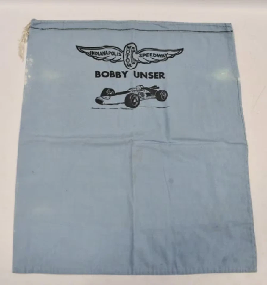 ¡Bolso Landry Indy 500 Race Owned años 70 de Bobby Our! Indycar Racing 3X victorias propiedad con certificado de autenticidad Foto 3 de 4