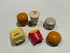 VINTAGE 1987 McDonald's CHANGEABLES Fast Food Transformer Toys Lot BURGER FRIES