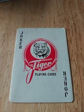 Vintage Joker Single Swap Playing Card Art Old Gaming Poker Game Fun Ads History