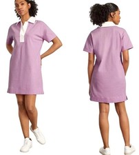 Everlane Dress Small Purple Collared Short Sleeve The Organic Cotton Polo NWT