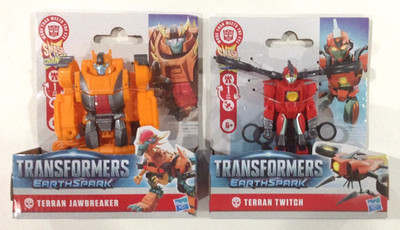 2025 TRANSFORMERS Earth Spark Series LOT - TERRAN JAWBREAKER & TWITCH !