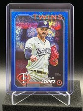 Pablo Lopez 2024 Topps Blue Holo Foil #126/999 - Minnesota Twins