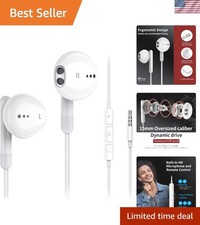 Wired Earbuds with Microphone, Wired Earphones in Ear Headphones HiFi Stereo,...