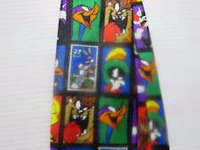 looney tunes stamp collection tie 1997 Neckwear Necktie Tie Bugs bunny Taz