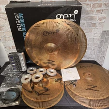 Zildjian Gen16 Buffed Bronze Acoustic/Electric, Cymbal Pack - USED BUNDLE