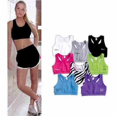 BOXERCRAFT Baumwolle Elasthan KINDER Sport BH Yoga Laufen Volleyball SMALL MED LARGE