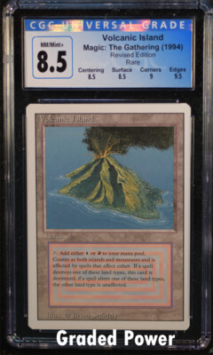 Revised Volcanic Island CGC 8.5 (6103) Magic MTG | eBay