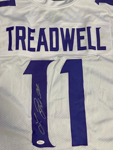 LAQUON TREADWELL MINN VIKINGS SIGNED AUTOGRAPHED WHITE CUSTOM JERSEY SZ XL JSA - Picture 2 of 4