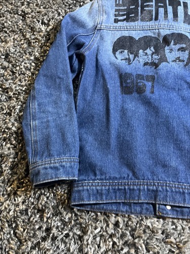 Beatles Sgt Pepper Junk Food Jean Trucker Jacket Patches Youth/Child M Denim EUC - Picture 14 of 18
