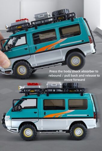 1/24 Mitsubishi Delica Camping Off-road Conversion Van Alloy Model - Imagen 11 de 19