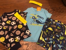NWT Gymboree boy SUMMER pajamas 2-pair pajamas SET sports dinosaur Pirate 12 18