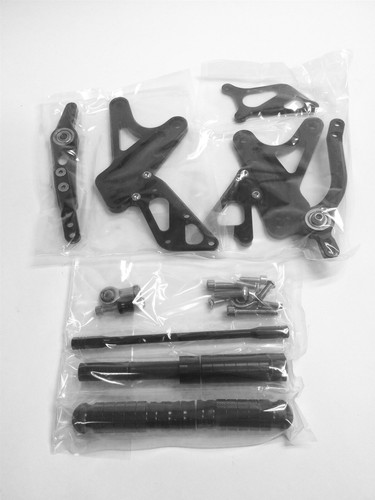 Yamaha R1 2009 - 2010 CNC Rearset Rearsets Foot Peg BLACK Best Deal - Foto 2 di 4