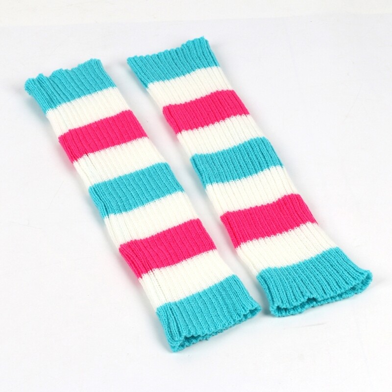 Long Knitted Ribbed Stocking Cute Sweet Color Leg Warmer Accessories for Daily - Picture 5 of 12