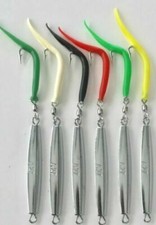 A-27  AVA DIAMOND JIGS 3 OZ. TUBE TAIL* 6 PCS* JIGGING CASTING TROLLING FISHING