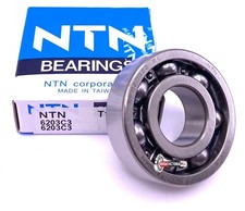 NTN 6203 C3 Deep Groove Ball Bearing, Open Type, No Seals 17x40x12 mm
