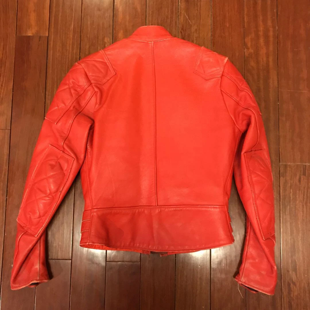 Lewis Leathers Biker Rider Motorcycle Jacket 32 Red Auth Women