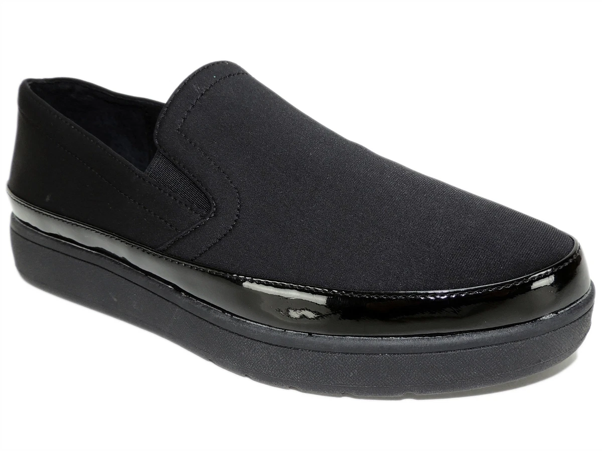 Donald J Pliner Women s Meg D Slip On Flats Black Crepe Elastic