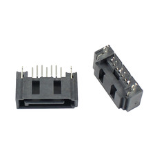 2Pcs Sata Type A 7 Pin Straight DIP Male Connector For Hard Drive HDD