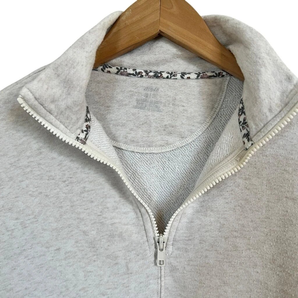 OFF WHITE Felpa Aerie Cropped 1 4 zip taglia XS