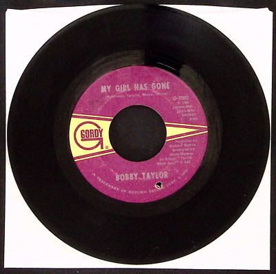 BOBBY TAYLOR IT SHOULD HAVE BEEN ME LOVING HER/MY GIRL... VINYL 45 VG 42-29