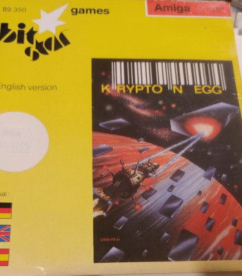 Krypton Egg (BOEDER 1990) Commodore Amiga (Disk, Box, Manual) works