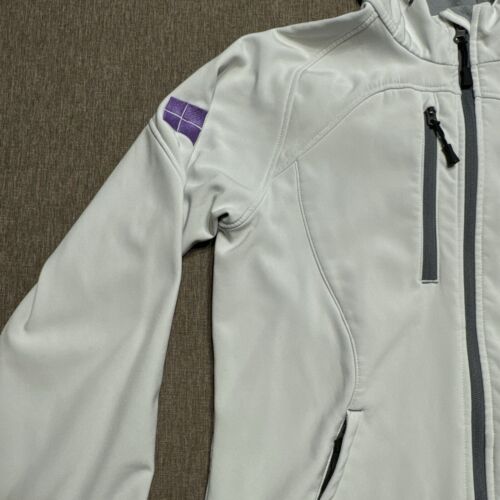 Microsoft Windows North End Soft Shell Jacket Womens S White Hooded Coat - Picture 7 of 17