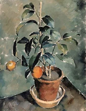 Orange Tree by Karl Isakson Vintage Painting Giclee Print on Fine Art Paper