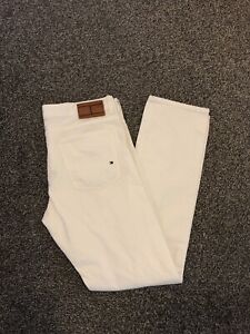 tienda profundamente Memorizar Tommy Hilfiger Men's Hudson Jeans White Straight Fit W35 L33 | eBay