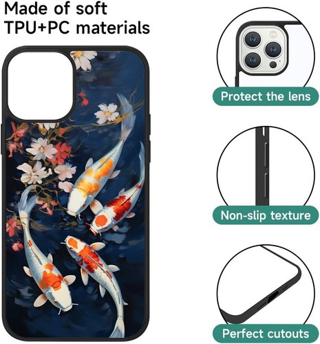 Lotus koi Chinese red For Samsung A15 A16 S23 S24 S25 Ultra FE Anti scratch Case - Bild 19 von 25