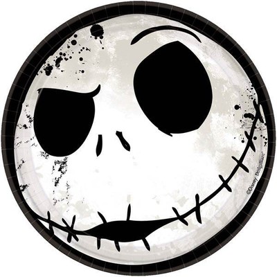 Nightmare Before Christmas Small Paper Plates 8 Birthday Party