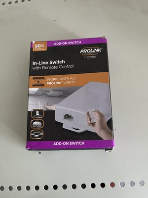 ProLink Add-On Switch Motion-Activated In-Line Switch With Remote Control NIB