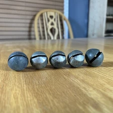 Antique Sleigh Bells Lot of Five Christmas Bells Etched Assorted Country Farm