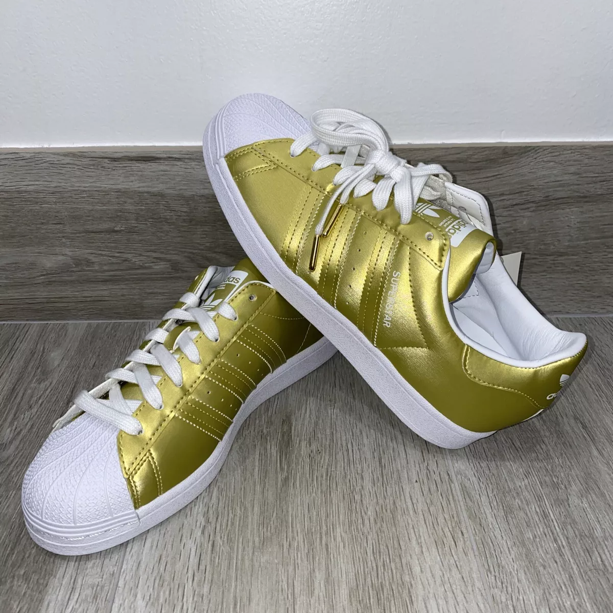 Gold adidas womens shoes deals