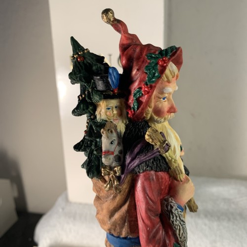 Vtg Lenox Christmas Pencil Figurine 1995 Old World Santa w/ Lantern 13.5" MINT - Imagen 18 de 24